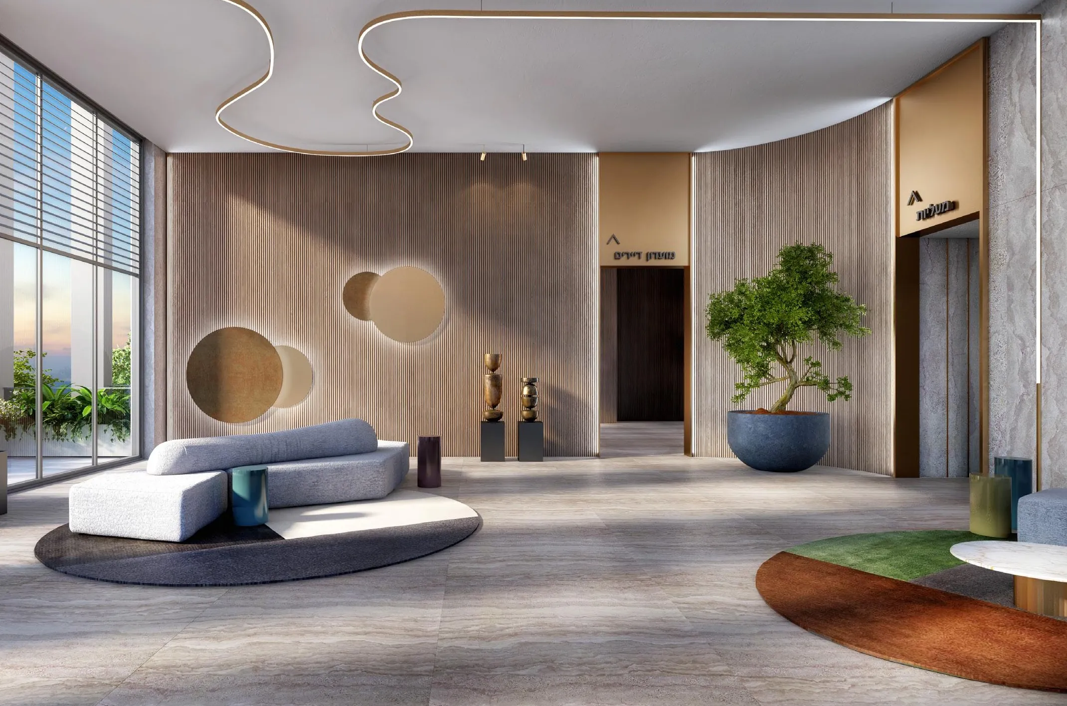 Designed entrance lobby of Prime Jerusalem